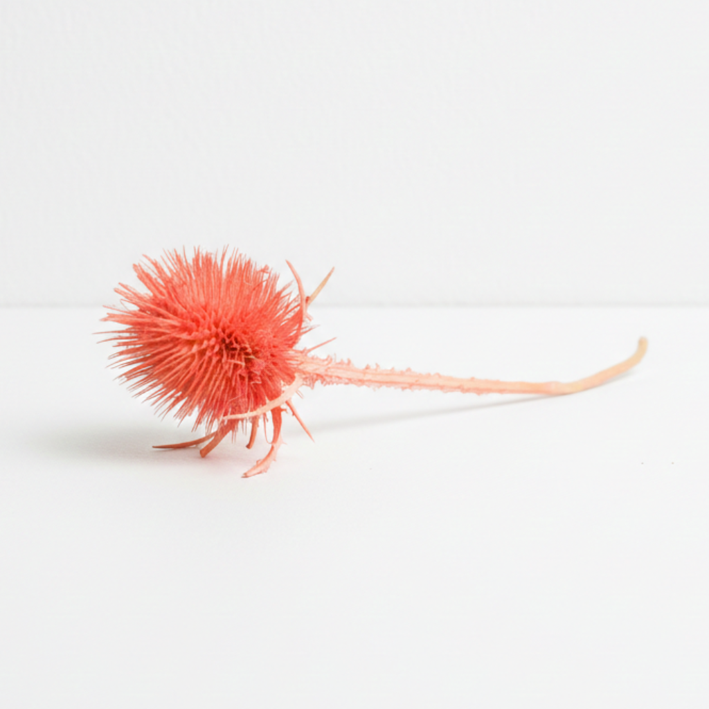 Sušený mini bodlák rosa – jemná přírodní dekorace pro aranžmá